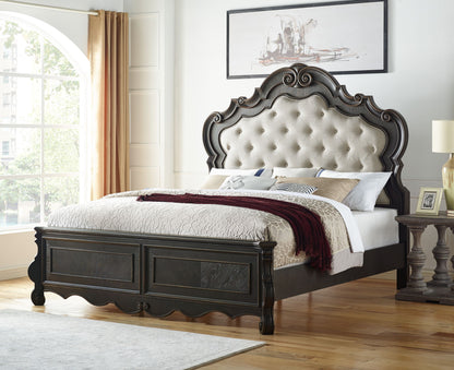 Rhapsody - 6 Piece Queen Bedroom Set - Dark Brown - Hornell Furniture Outlet