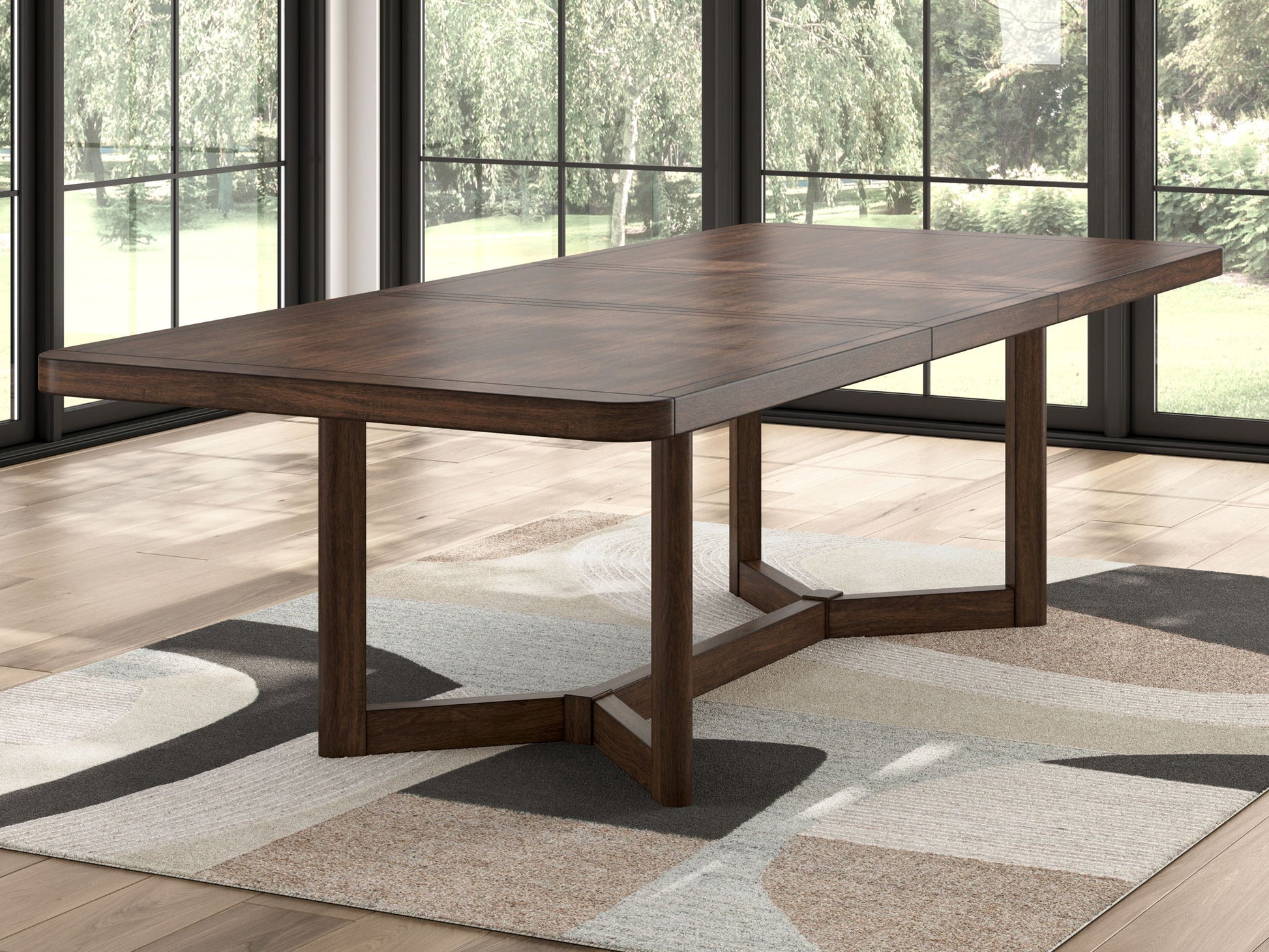 Dilenno - Dark Brown - Rectangular Dining Room Extension Table - Hornell Furniture Outlet