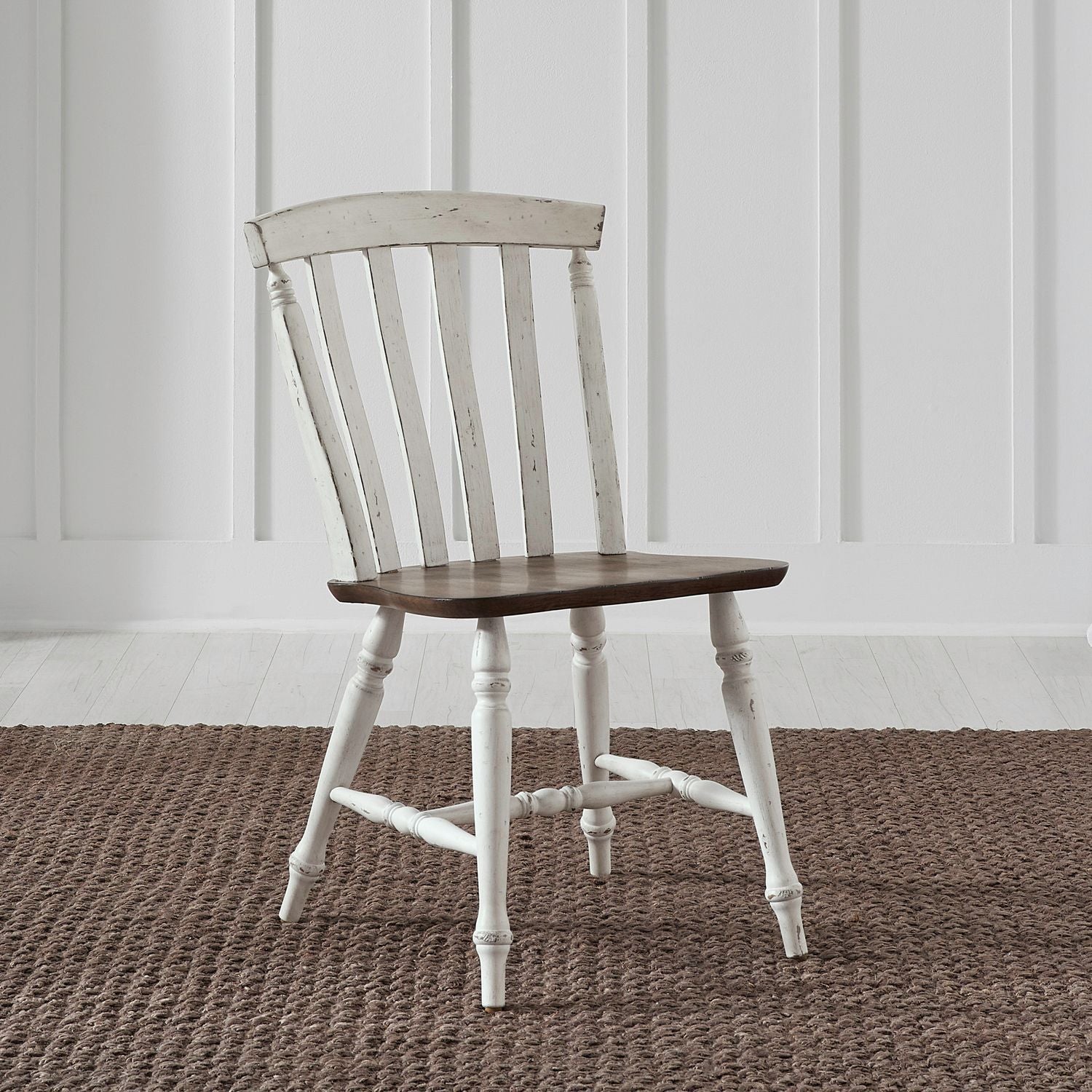 Al Fresco - Slat Back Side Chair (RTA) - White - Hornell Furniture Outlet
