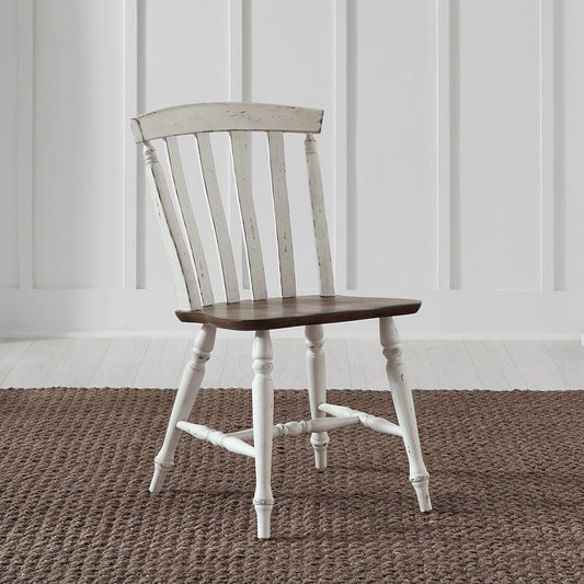 Al Fresco - Slat Back Side Chair (RTA) - White - Hornell Furniture Outlet