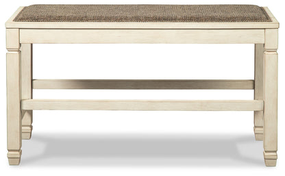 Bolanburg - DBL Counter UPH Bench - Beige - Hornell Furniture Outlet