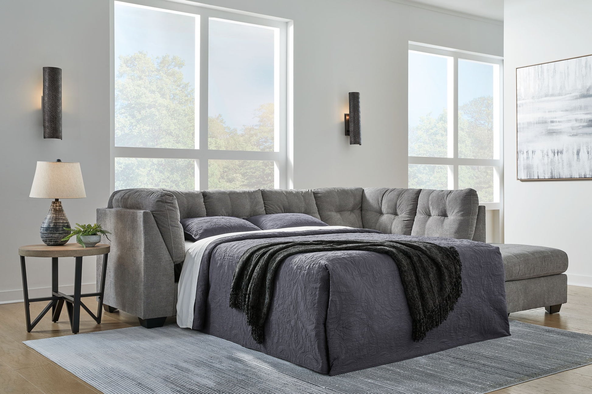Marleton - Sleeper Sectional - Hornell Furniture Outlet