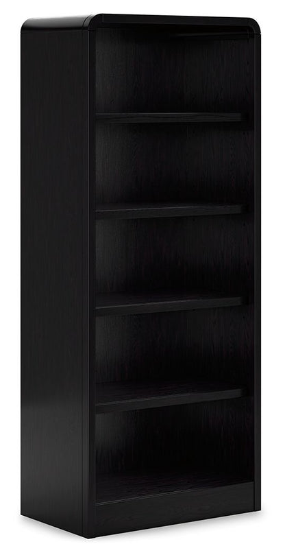 Rowanbeck - Black - Large Bookcase - Hornell Furniture Outlet