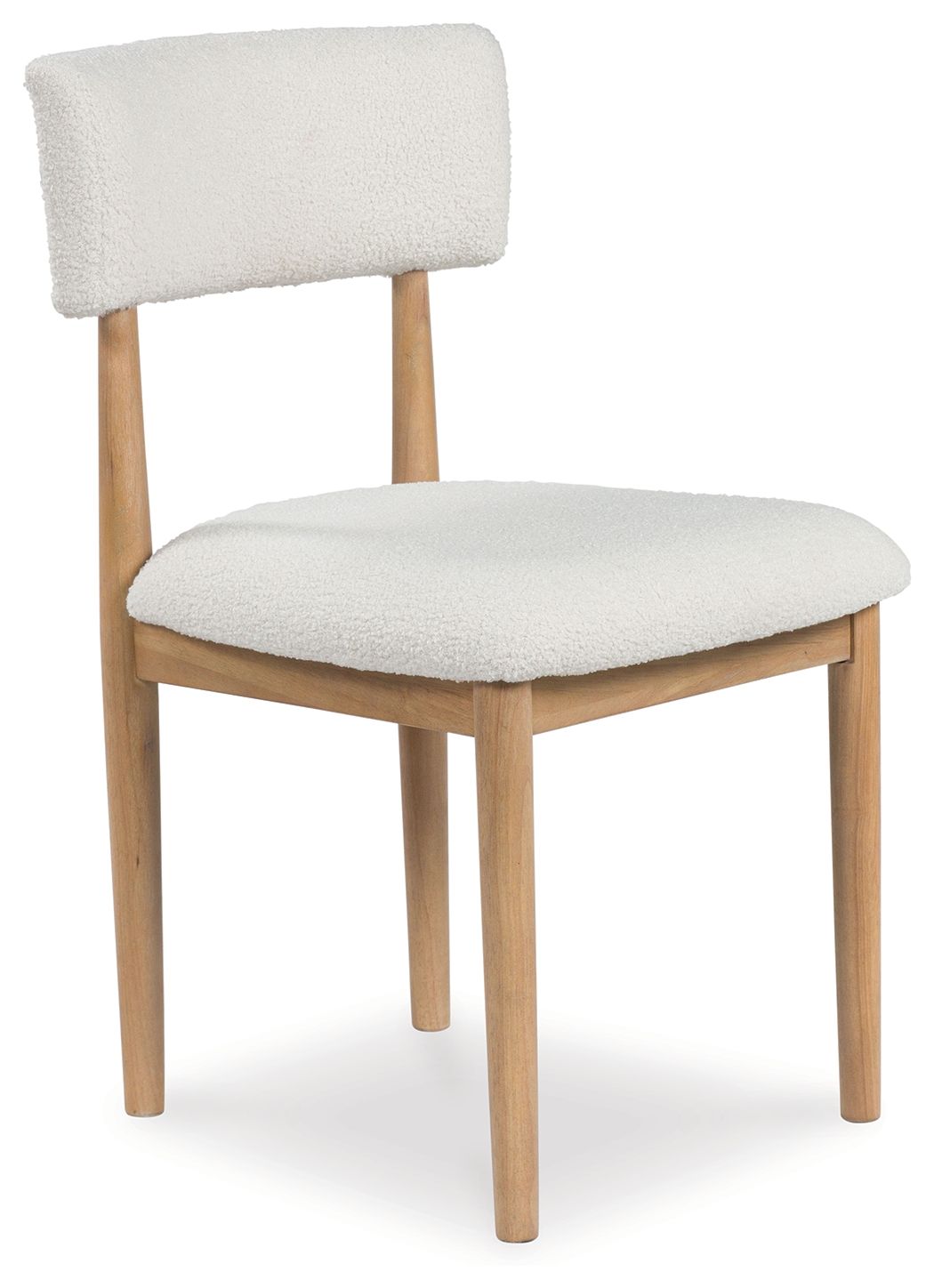 Sawdyn - White / Light Brown - Dining Upholstered Side Chair (Set of 2) - Hornell Furniture Outlet