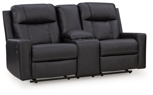 Mackmenville - Double Reclining Loveseat With Console - Hornell Furniture Outlet
