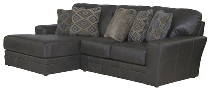 Denali - Italian Leather Match Sectional - Hornell Furniture Outlet