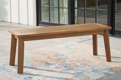 Janiyah - Light Brown - Bench - Hornell Furniture Outlet
