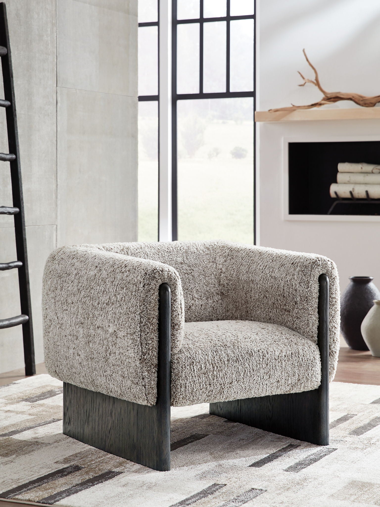 Olethea - Accent Chair - Oatmeal - Hornell Furniture Outlet