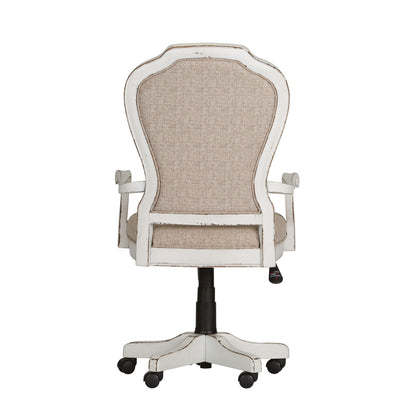 Magnolia Manor - Jr Executive Desk Chair - White - Hornell Furniture Outlet