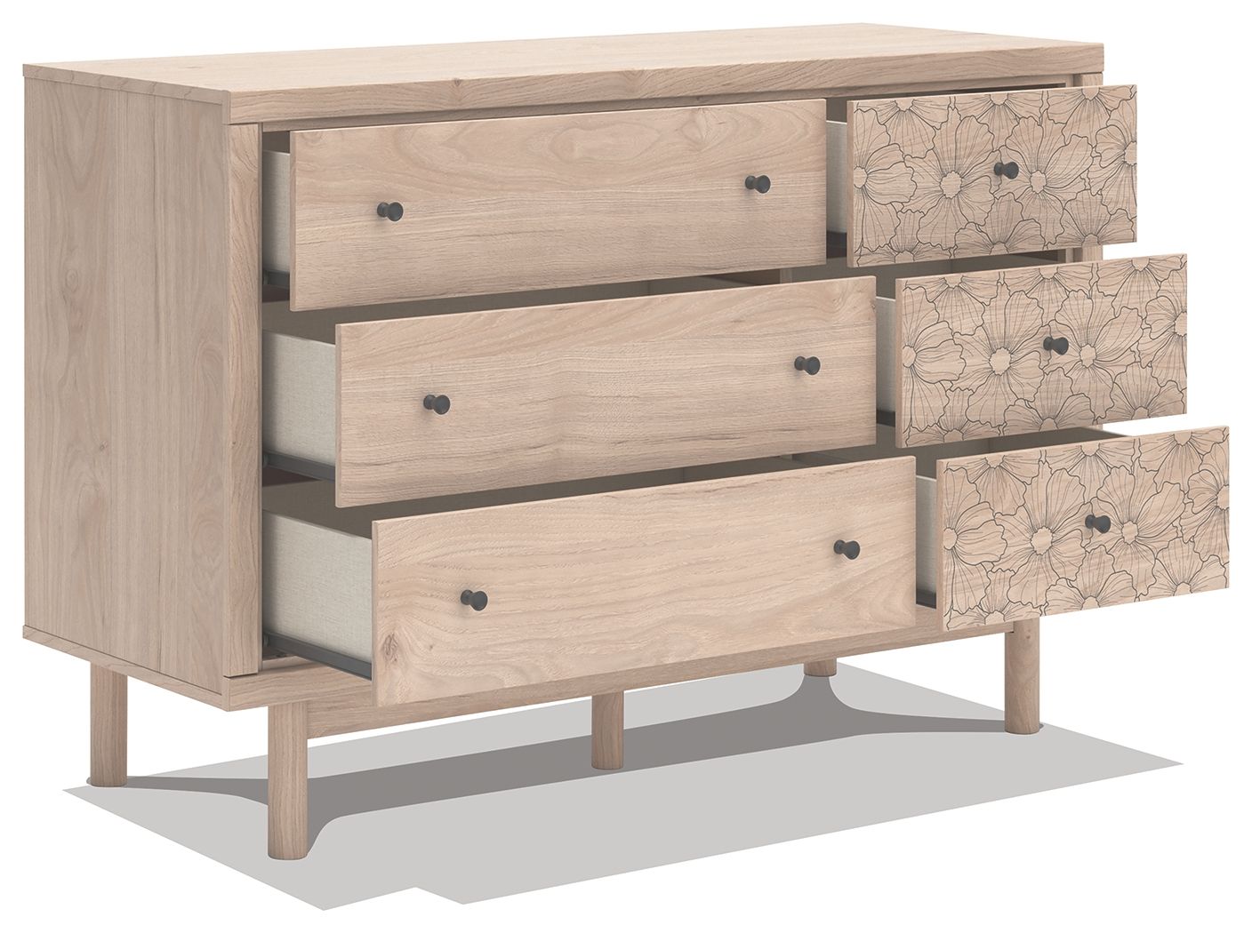 Arloster - Six Drawer Dresser - Hornell Furniture Outlet