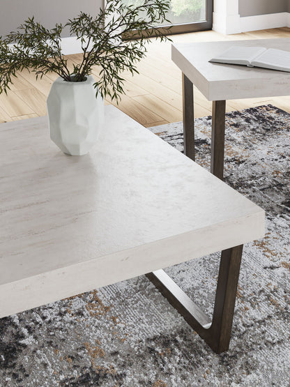 Westenfort - Occasional Table Set (Set of 2) - Espresso / Gray - Hornell Furniture Outlet