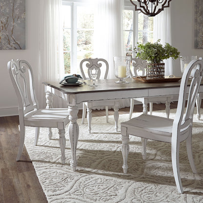Magnolia Manor - Splat Back Side Chair - White - Hornell Furniture Outlet
