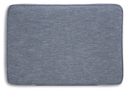 Carissa Manor - Denim - Ottoman - Hornell Furniture Outlet