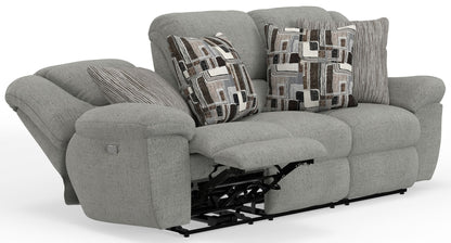 Trifecta - Sofa With 3 Recliners and Drop Down Table - Hornell Furniture Outlet