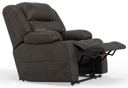 Tucker - Power Lift Recliner With Heat & Massage - Steel - Hornell Furniture Outlet
