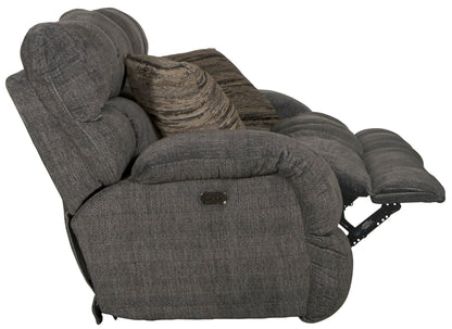 Ashland - Power Lay Flat Reclining Sofa - Hornell Furniture Outlet