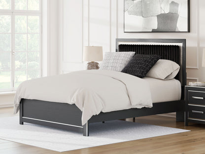 Zuraleus - Upholstered Panel Platform Bed With Roll Slats - Hornell Furniture Outlet