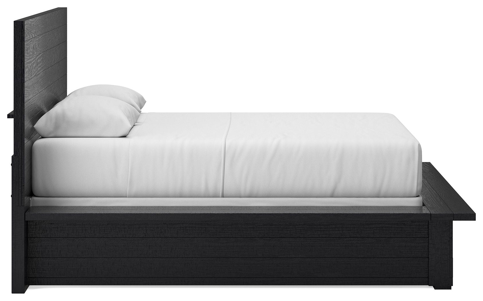 Londer - Black - Queen Panel Bed - Hornell Furniture Outlet