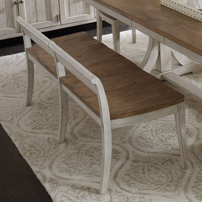 Farmhouse Reimagined - Trestle Table Set - Hornell Furniture Outlet
