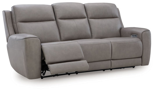 5Z - Comfort - Relaxation - Power Reclining Sofa With Adj Headrest - Hornell Furniture Outlet