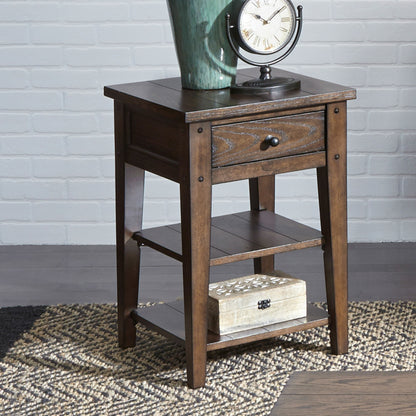 Lake House - Chair Side Table - Hornell Furniture Outlet