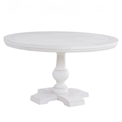 Warren - 54" Round Dining Table - White - Hornell Furniture Outlet