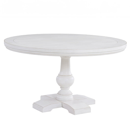 Warren - 54" Round Dining Table - White - Hornell Furniture Outlet