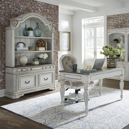 Magnolia Manor - Jr Executive Desk Chair - White - Hornell Furniture Outlet