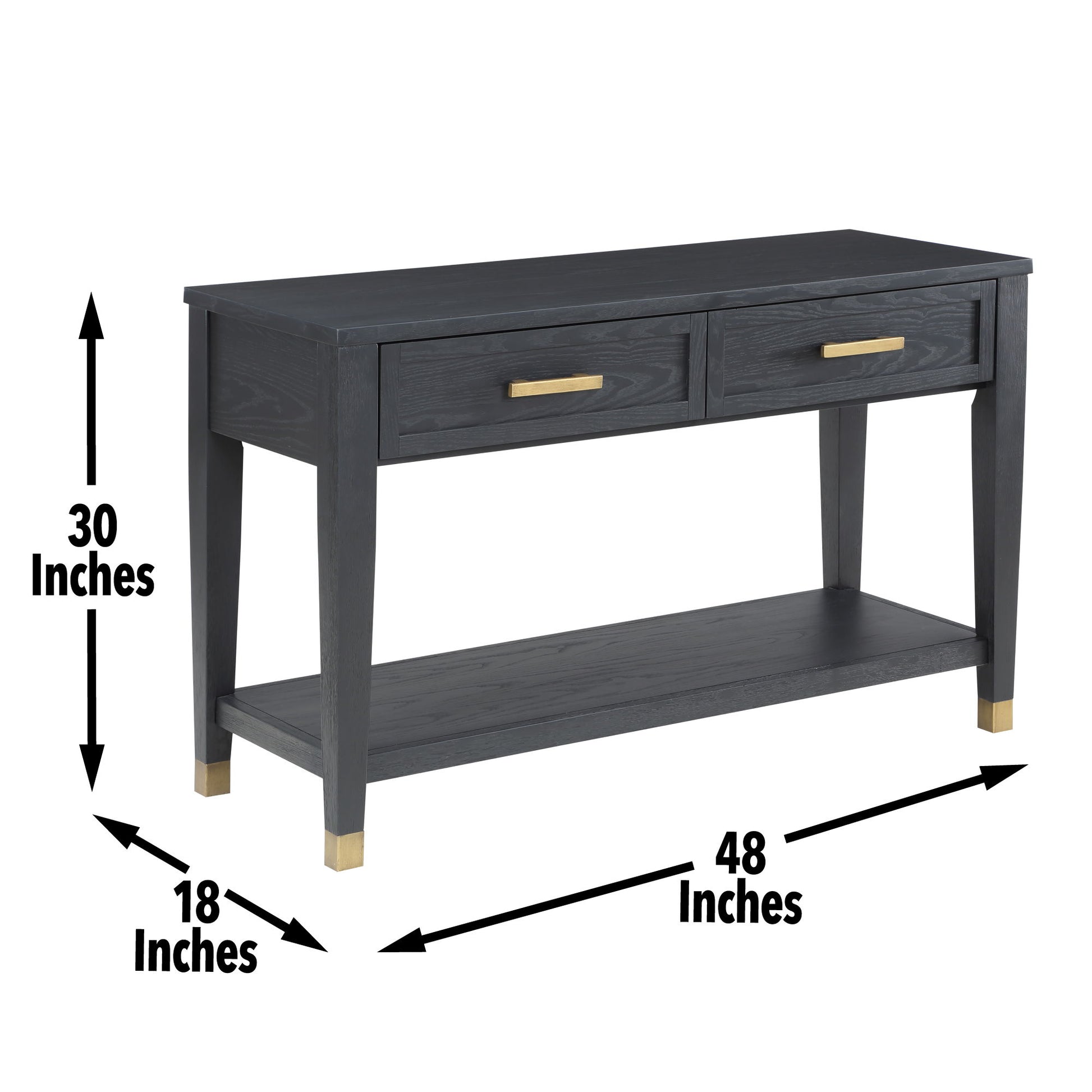 Yves - Sofa Table - Black - Hornell Furniture Outlet