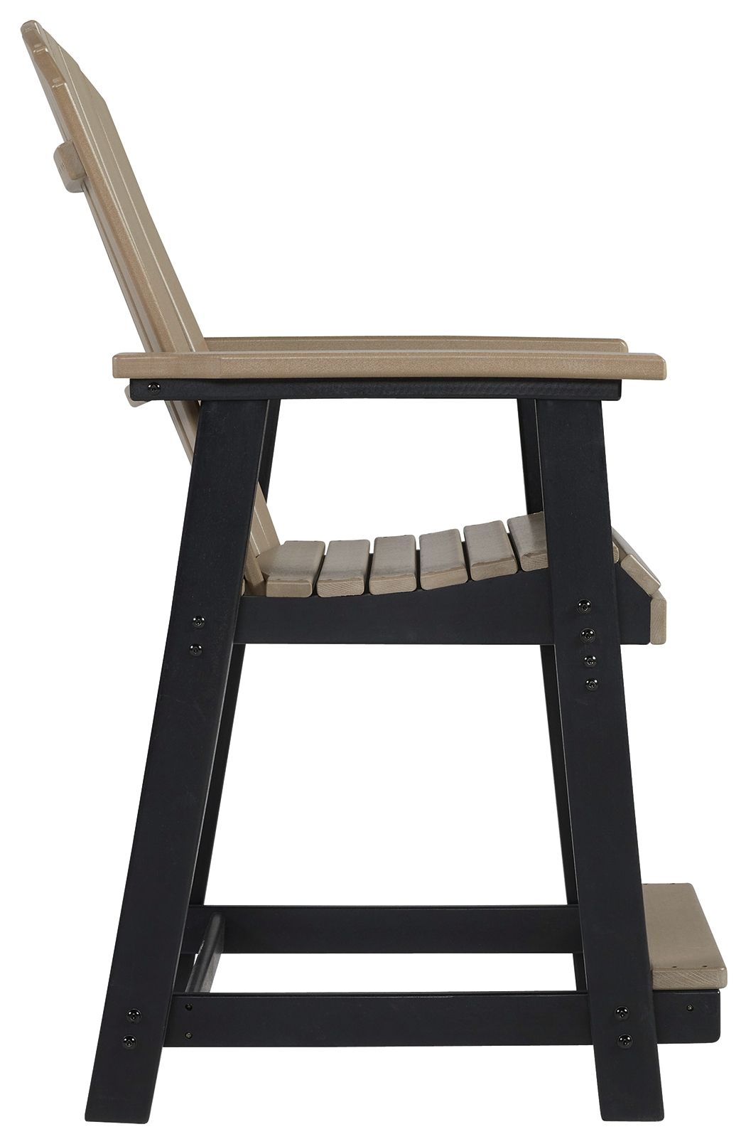 Fairen Trail - Black / Driftwood - Barstool (Set of 2) - Hornell Furniture Outlet