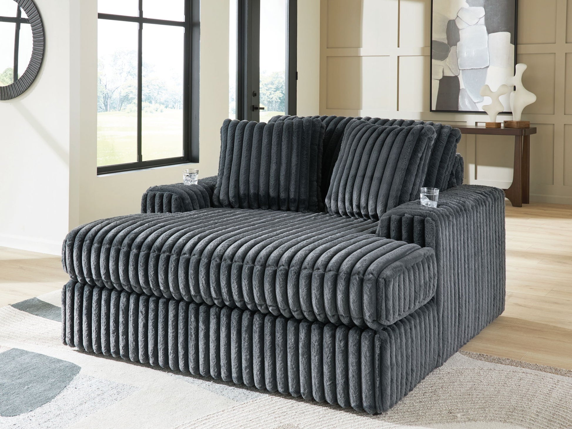 Midnight - Madness - Oversized Chaise - Hornell Furniture Outlet