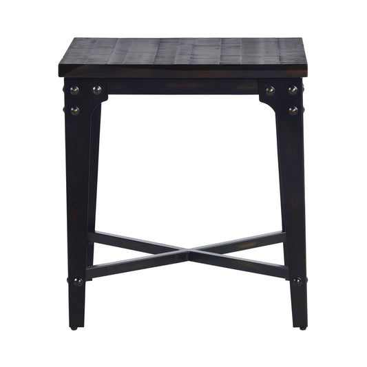 Sherlock - Square End Table - Dark Brown - Hornell Furniture Outlet