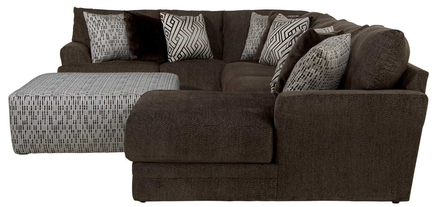 Galaxy - Sectional And Cocktail Ottoman - Hornell Furniture Outlet