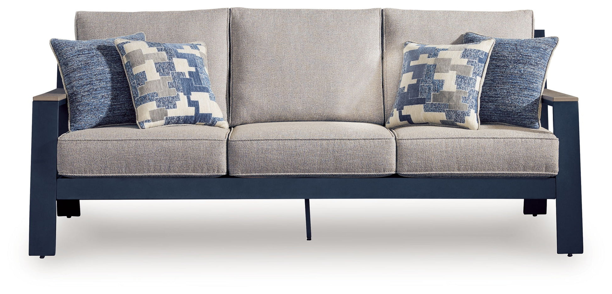 East Beach - Sofa With Cushion - Blue - Hornell Furniture Outlet
