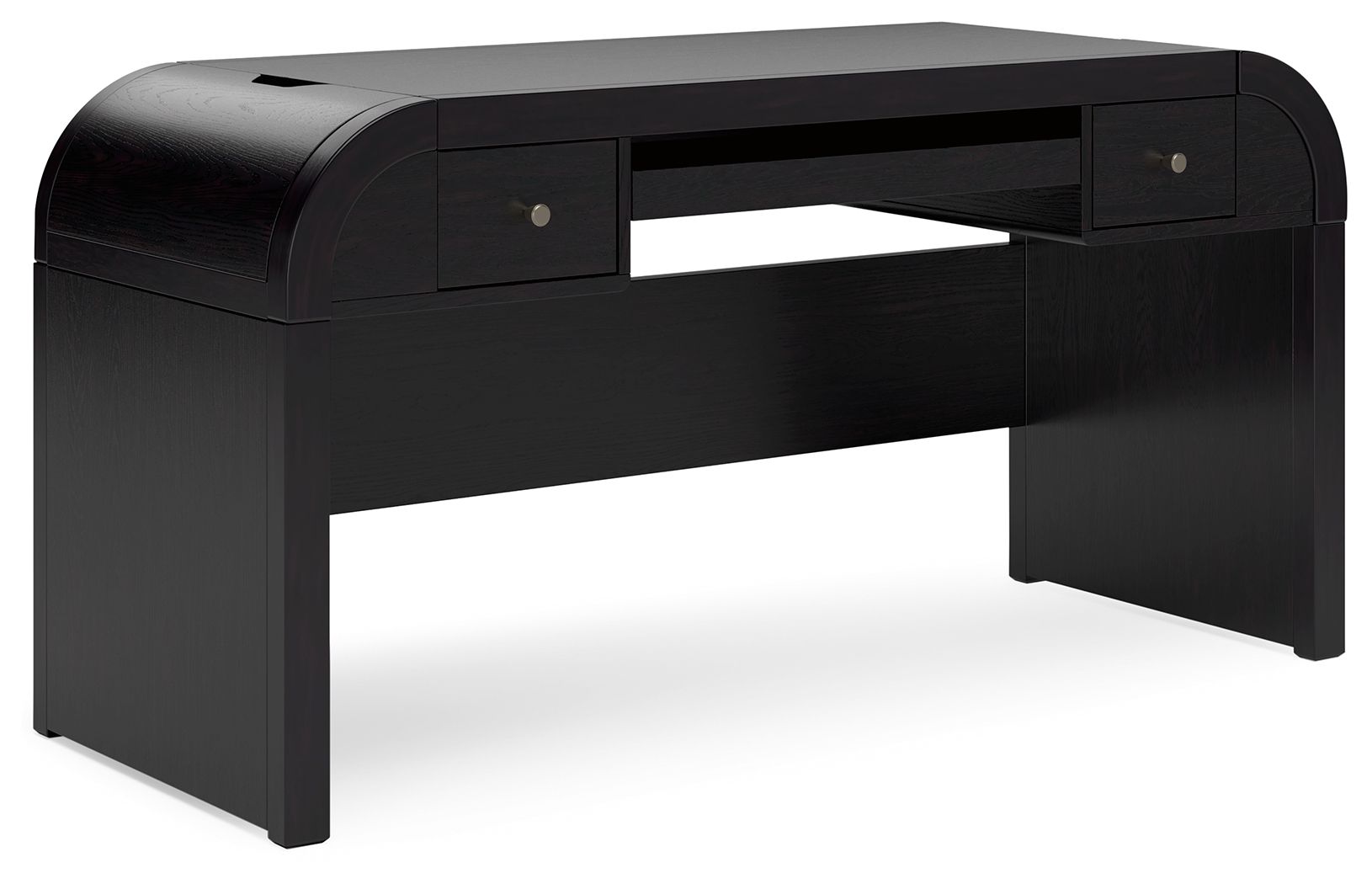 Rowanbeck - Black - Home Office Desk - Hornell Furniture Outlet