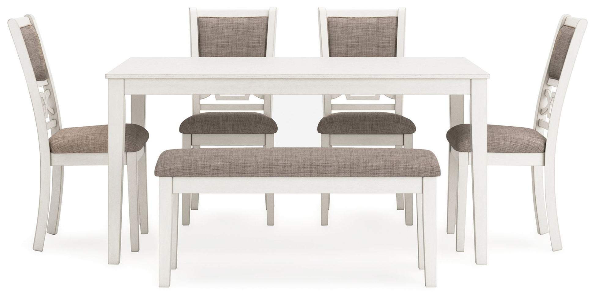 Erinberg - Antique White - Dining Room Table Set (Set of 6) - Hornell Furniture Outlet