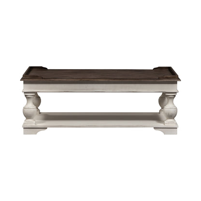 Abbey Road - Lift Top Cocktail Table - White - Hornell Furniture Outlet