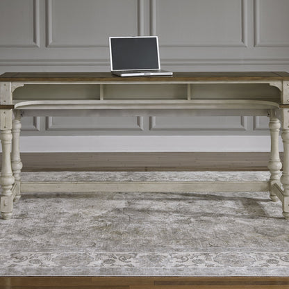Morgan Creek - 4 Piece Console Set (1 Console 3 Stools) - White - Hornell Furniture Outlet