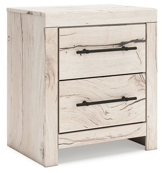 Lawroy - Light Natural - Two Drawer Night Stand - Hornell Furniture Outlet