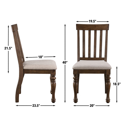 Joanna - Side Chair (Set of 2) - Brown - Hornell Furniture Outlet