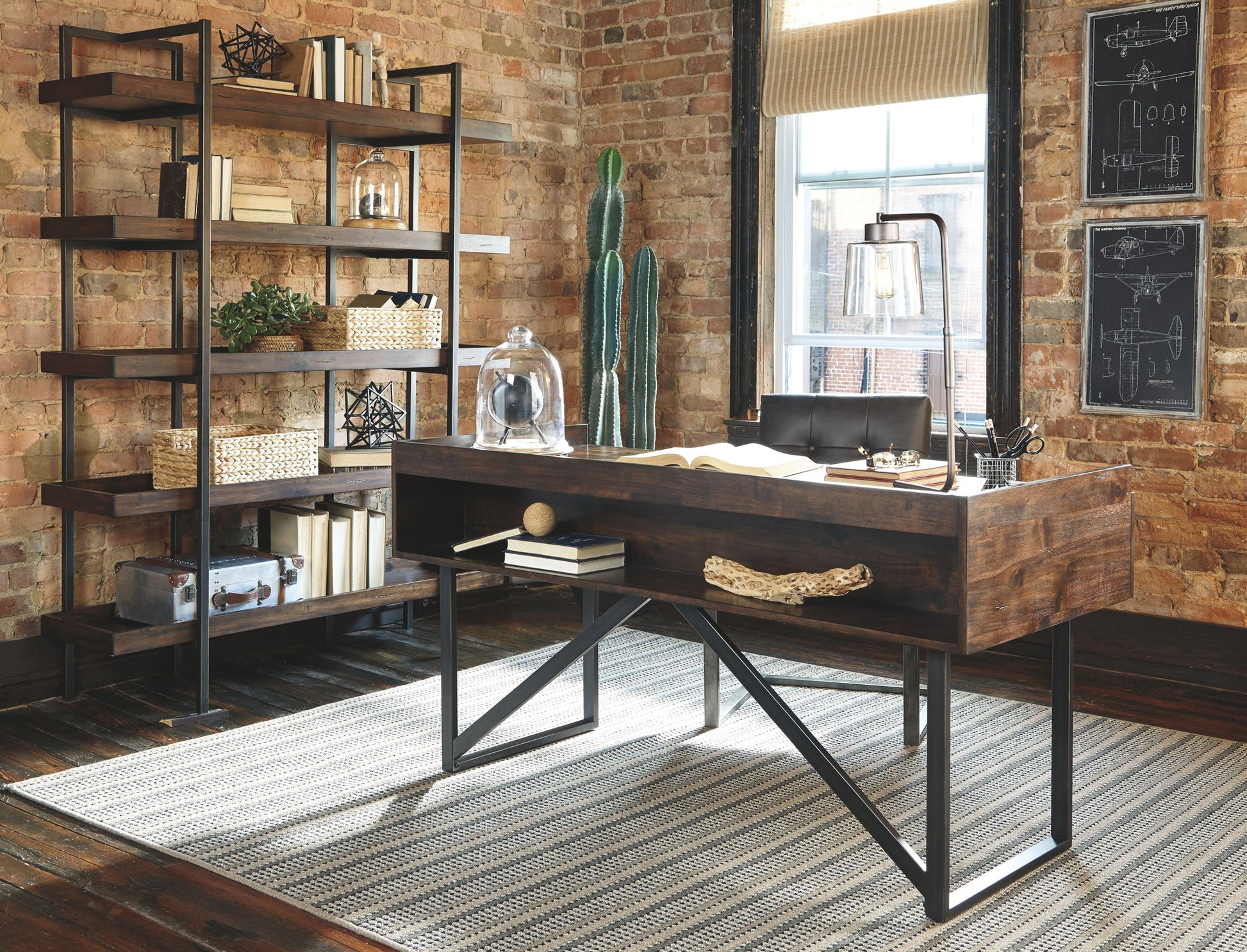 Starmore - Brown - Home Office Desk - Hornell Furniture Outlet