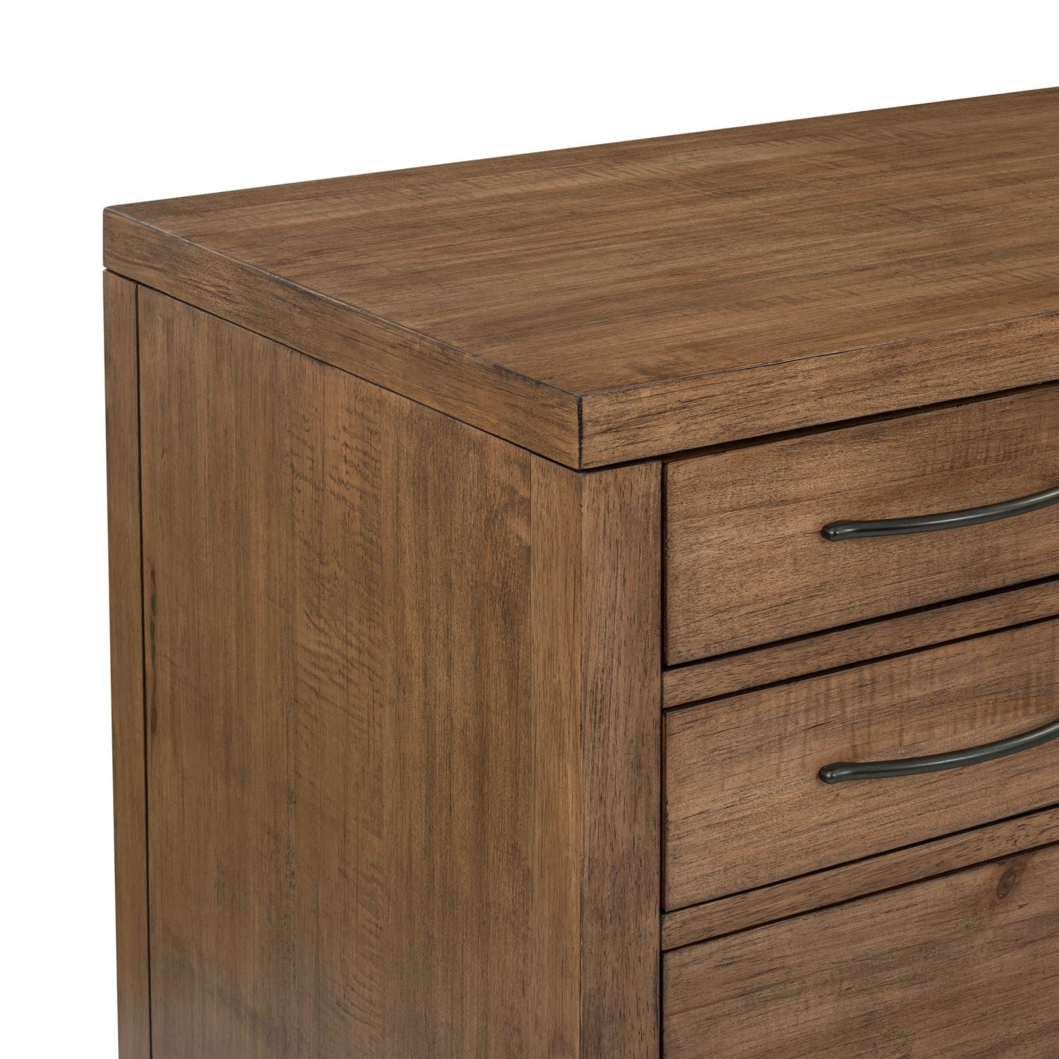 Shaker Lakes - L Shaped Desk Set - Harvest Brown - Hornell Furniture Outlet