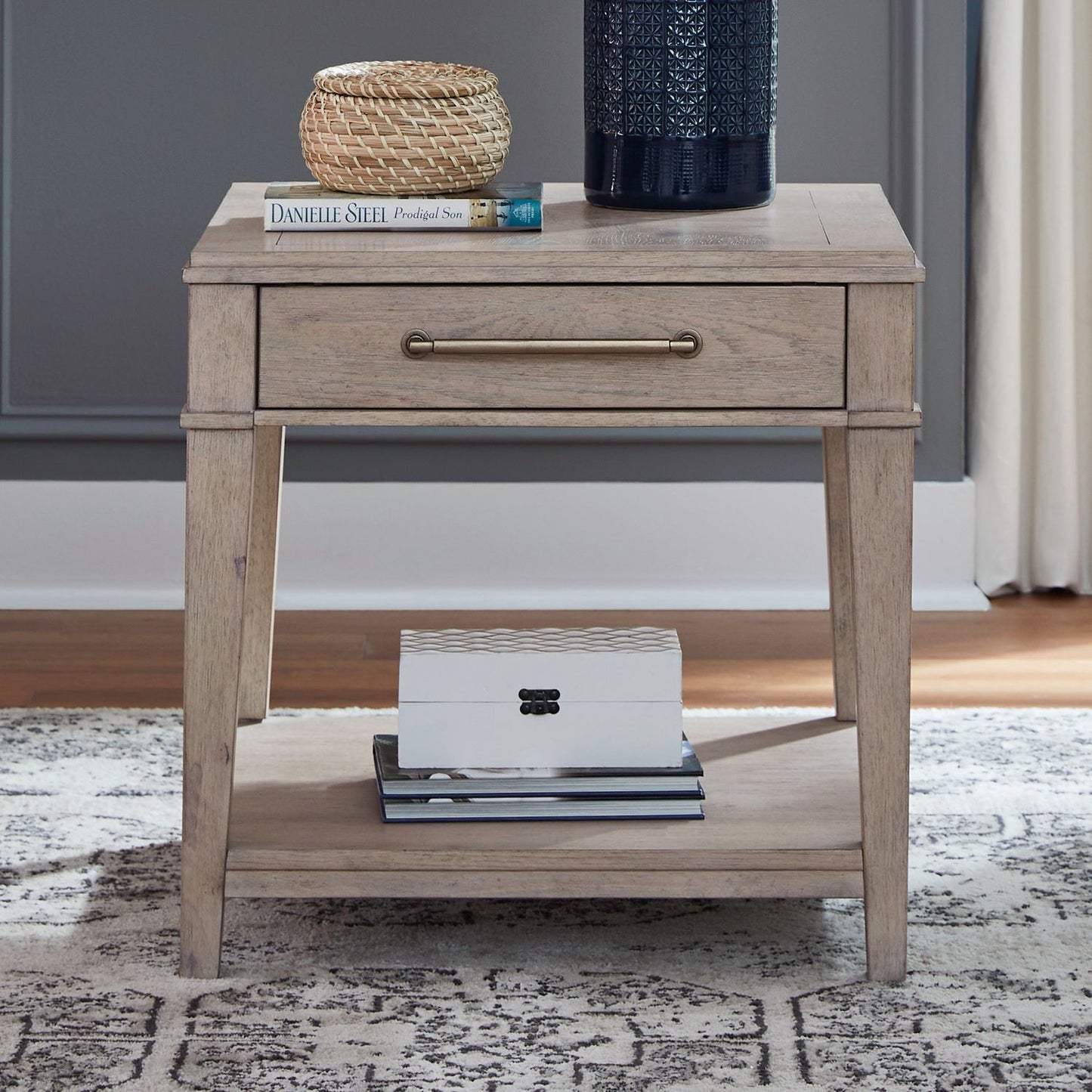 New Haven - End Table - Sanctuary White - Hornell Furniture Outlet
