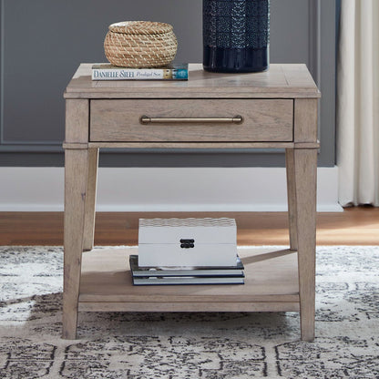 New Haven - End Table - Sanctuary White - Hornell Furniture Outlet