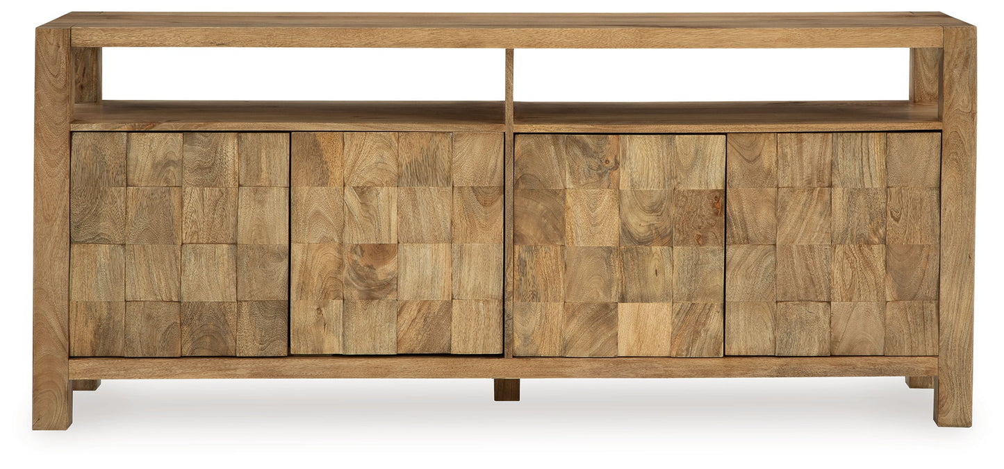 Hudwick - Natural Brown - Accent Cabinet - Hornell Furniture Outlet