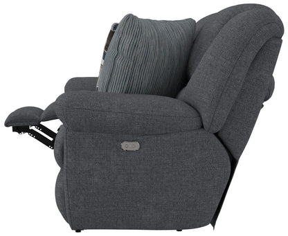 Trifecta - Sofa With 3 Recliners and Drop Down Table - Hornell Furniture Outlet