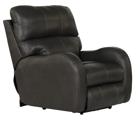 Angelo - Power Recliner - Gunmetal - Hornell Furniture Outlet