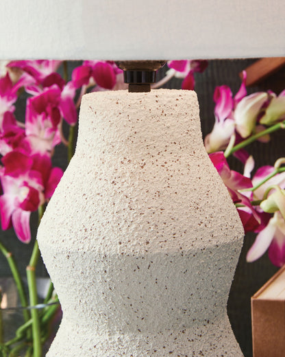 Dawthorne - Cream - Paper Table Lamp - Hornell Furniture Outlet