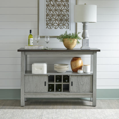 Newport - Server - Gray - Hornell Furniture Outlet