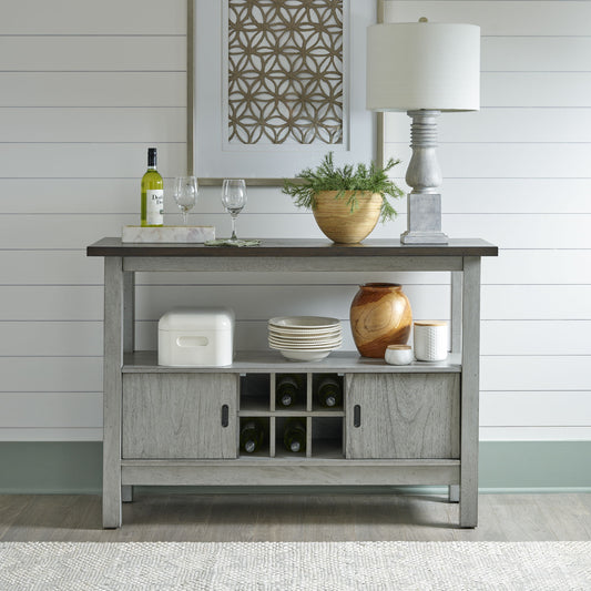 Newport - Server - Gray - Hornell Furniture Outlet